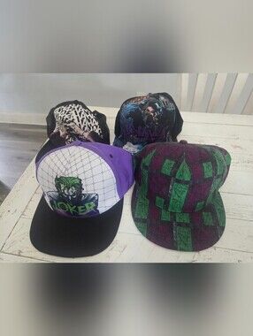 DC Comics Joker Collectors Snapback Hat Bundle